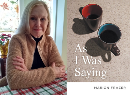 Author headshot of Marion Frazer and Book Cover for 