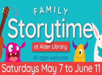 Family Storytime with three little monsters