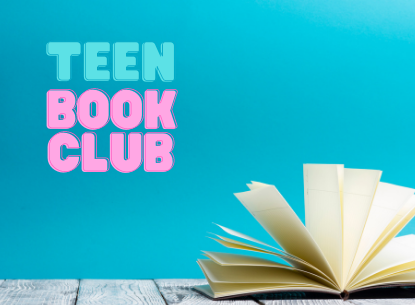 Teen Book Club with open book